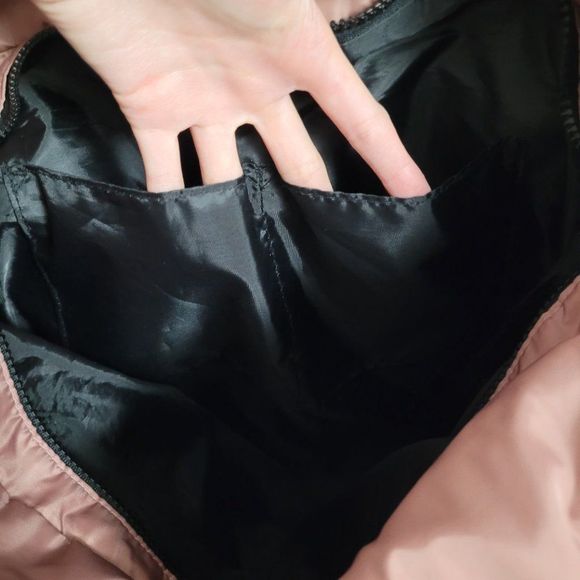 Indigo work to weekend duffle / tote bag, nylon, Mauve pink - Picture 9 of 9